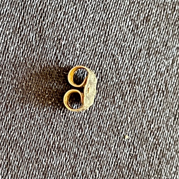 14K Yellow Gold replacement earring back *SINGLE* - Picture 3 of 5